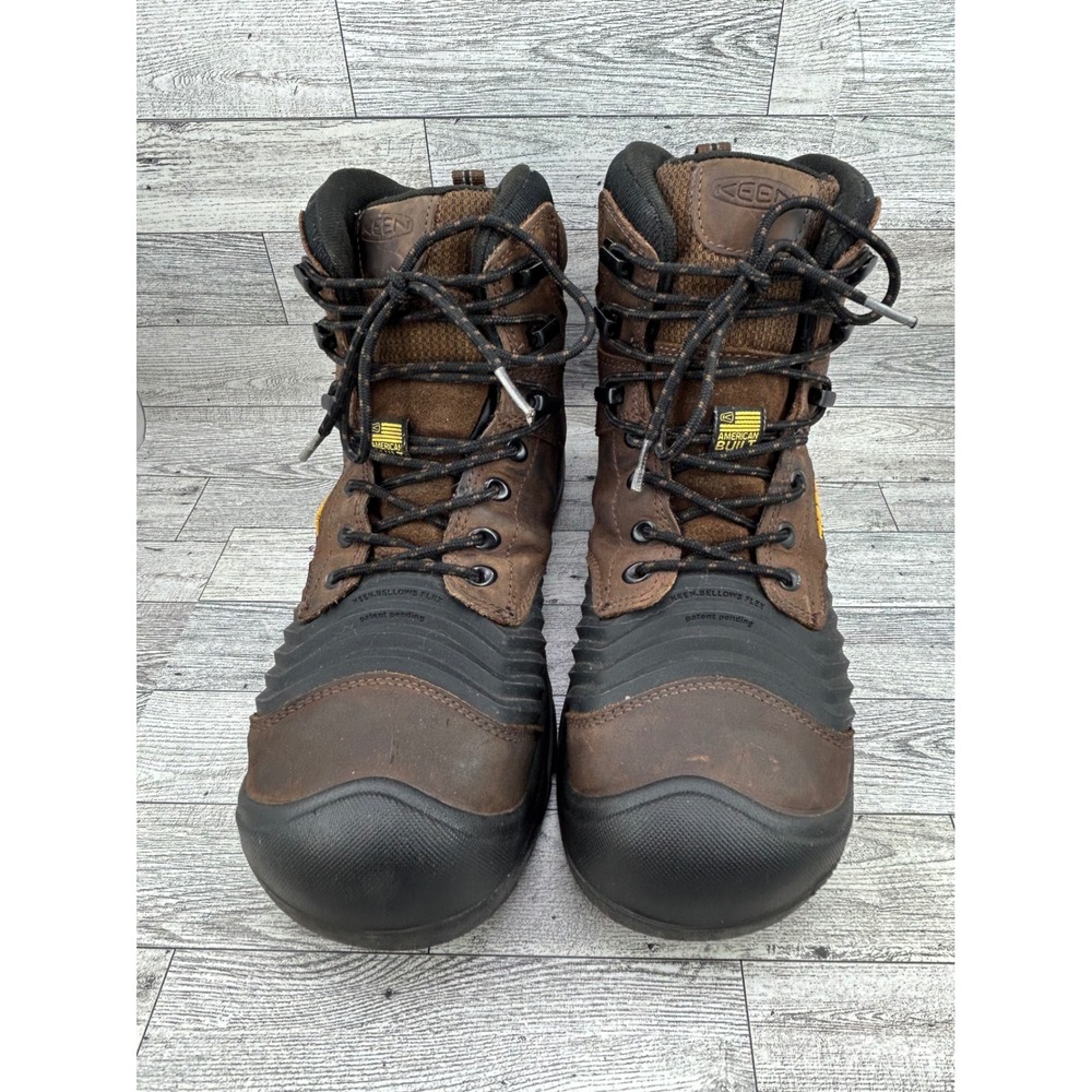 Keen Utility Troy 6 Men Carbon Fiber Toe Waterproof Work Boots Dark Earth 11.5D